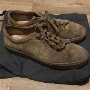 VINCE Brown suede sneakers